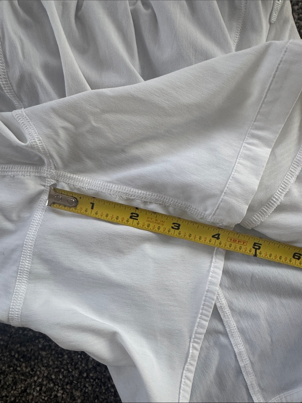 lululemon athletica White Smocked-Waist Athletic Shorts - Picture 6 of 7